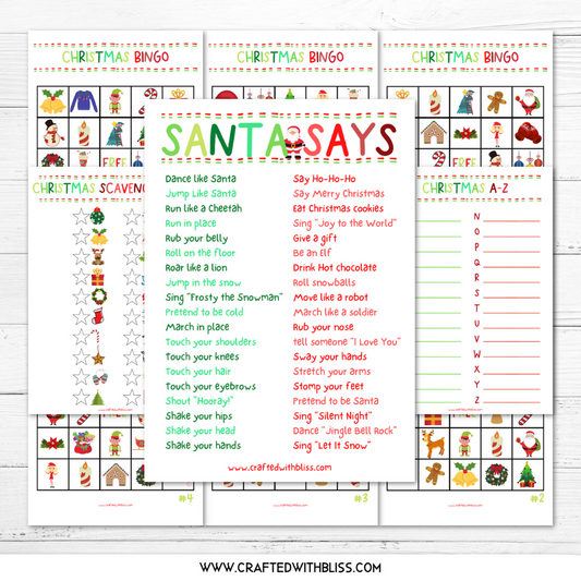 FREE Christmas Games Printable