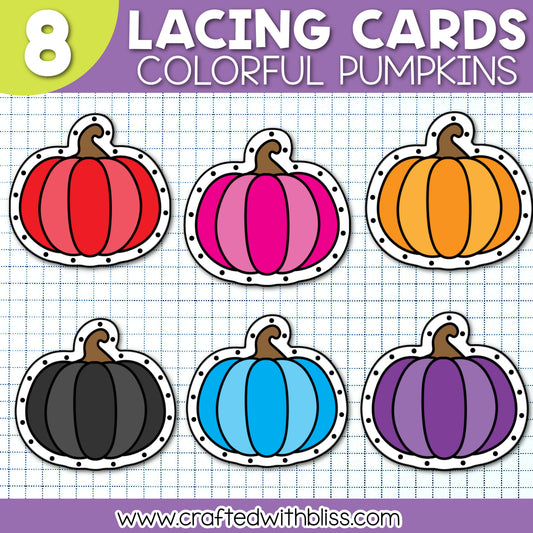 FREE PUMPKIN LACING CARDS