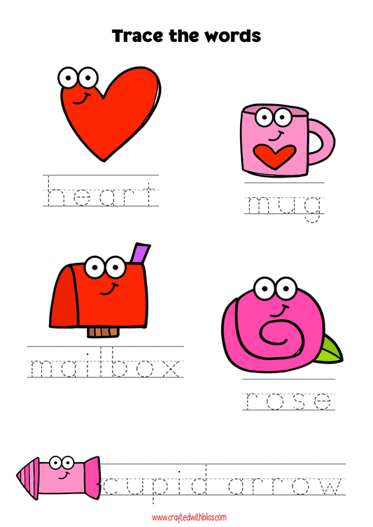 10 Valentine's Day BINGO For Preschool-Kindergarten