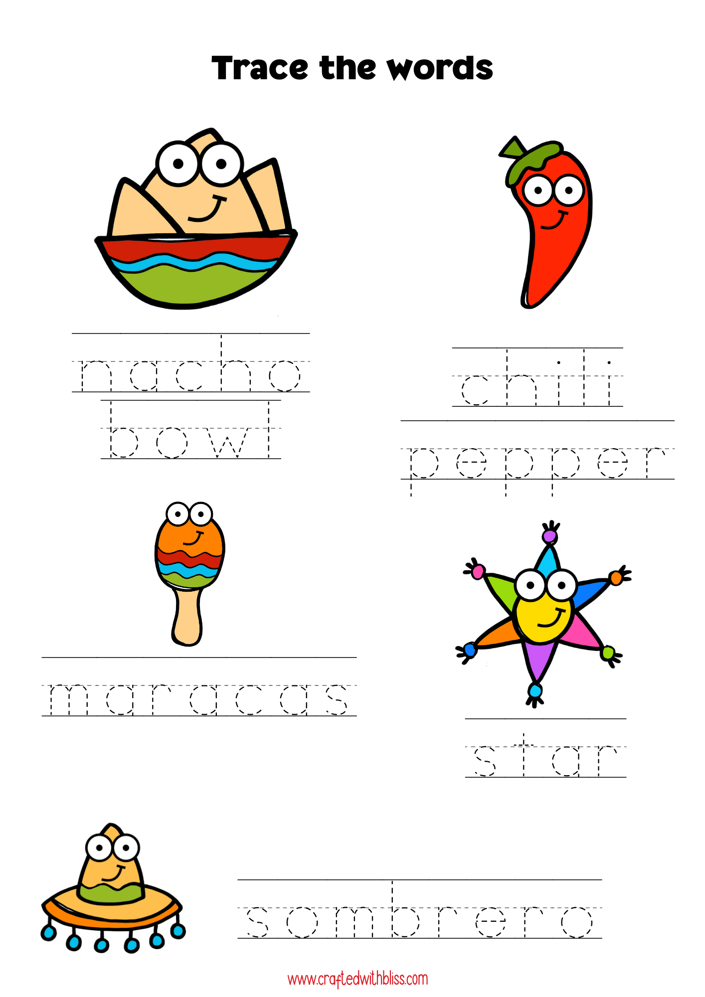 10 Cinco De Mayo BINGO For Preschool-Kindergarten