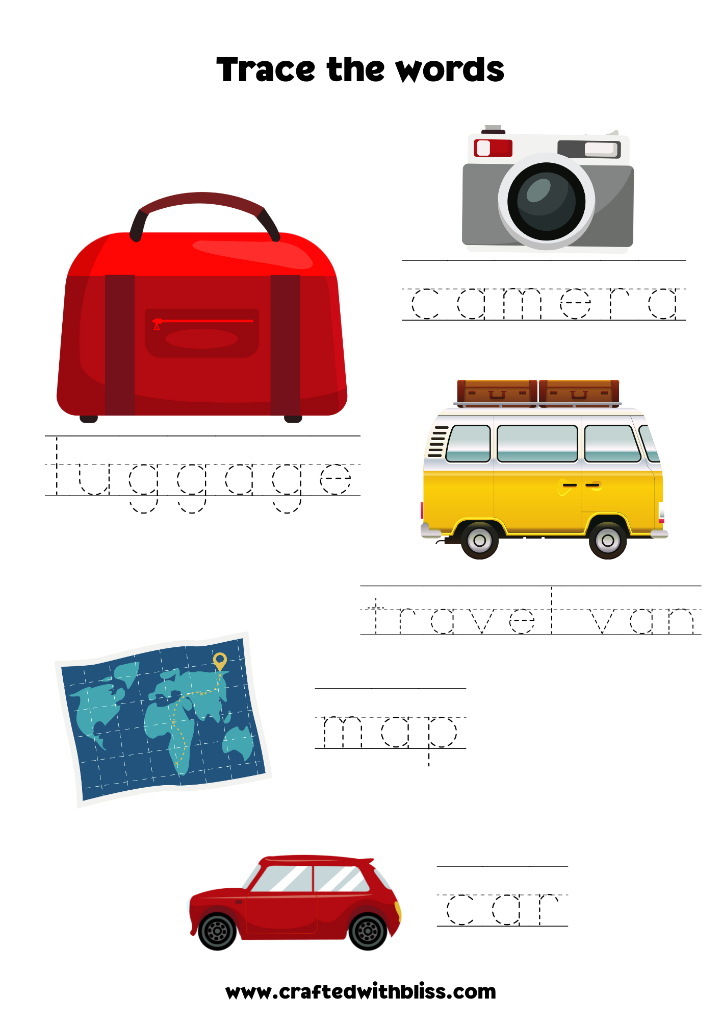 10 Road Trip BINGO For Preschool-Kindergarten
