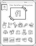 NO PREP FL Beginning Blend Phonics Worksheet - 25 PAGES