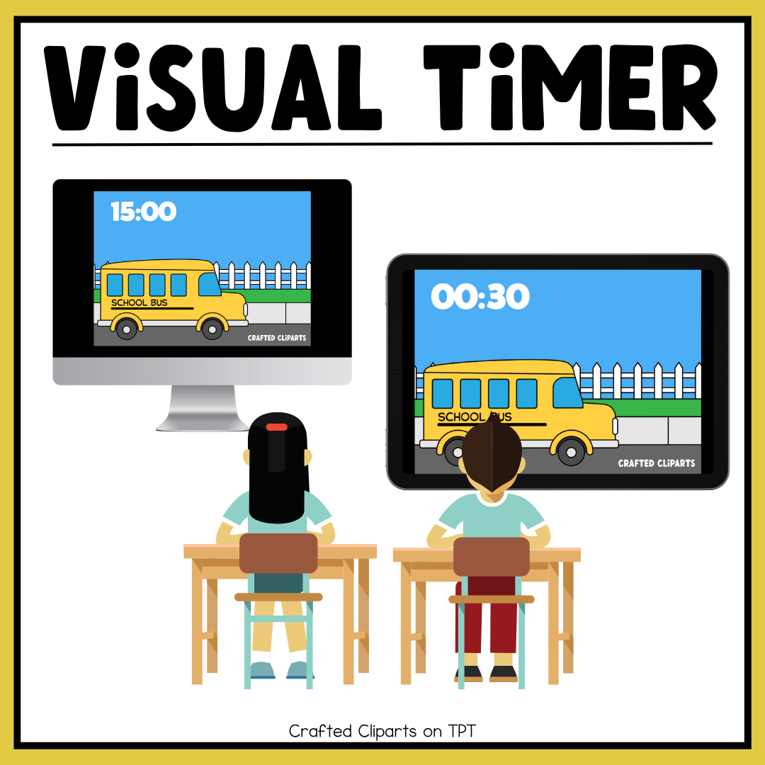 Back To School Visual Timer Classroom Management Tool Transition PPT Video