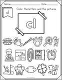 NO PREP CL Beginning Blend Phonics Worksheet - 25 PAGES