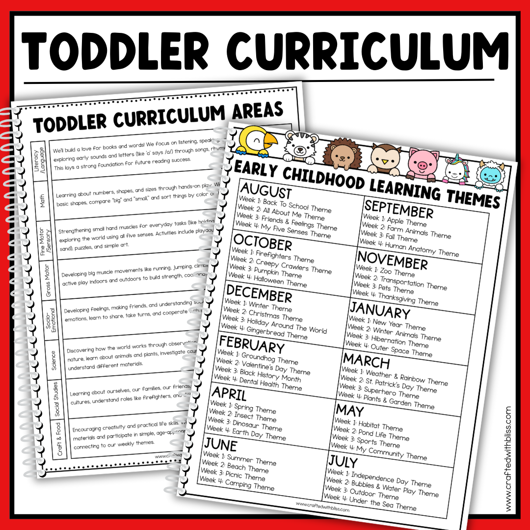 December Toddler Curriculum Activities and Printable Tot School Homeschool