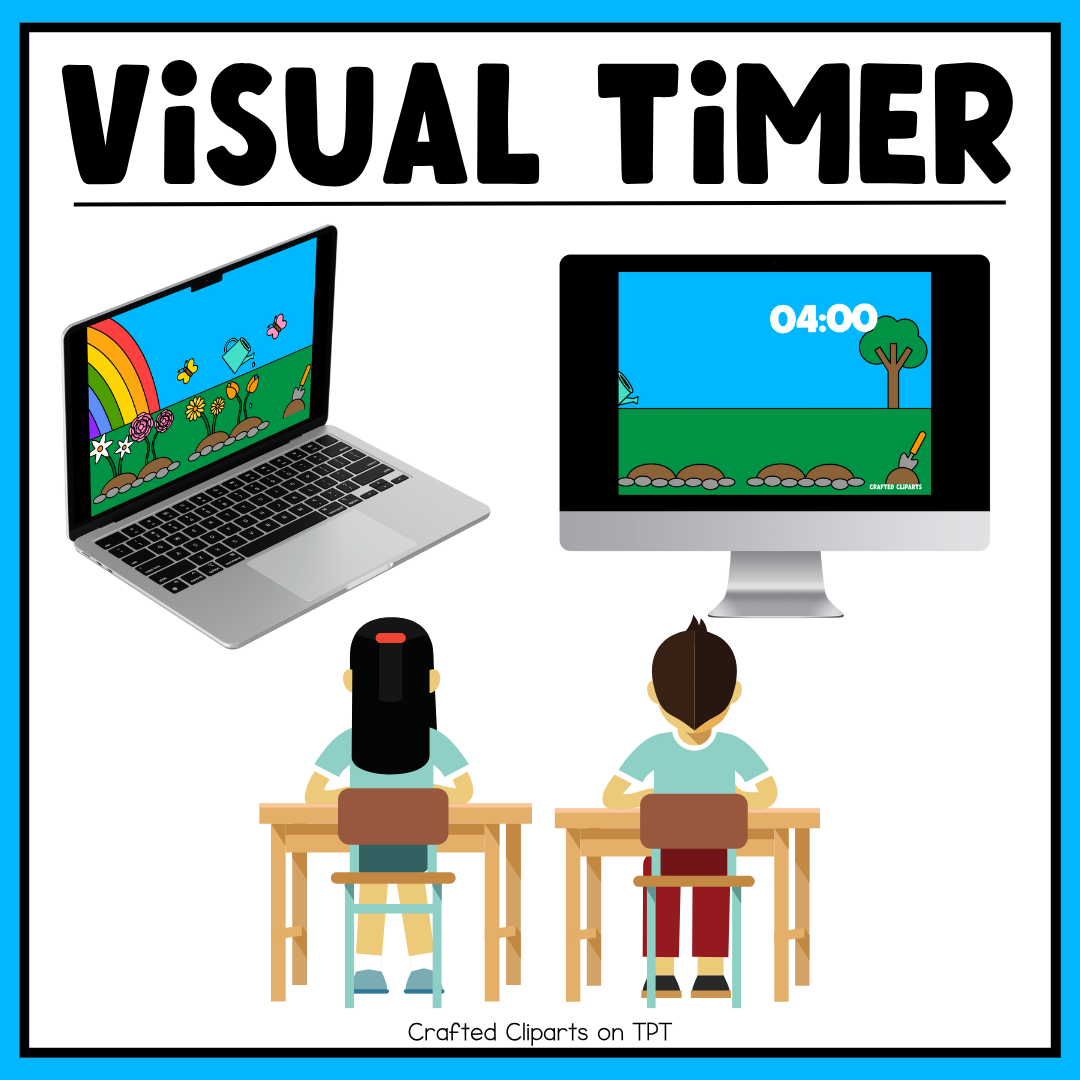 Spring Visual Timer Countdown Classroom Management Tool Transition PPT Video
