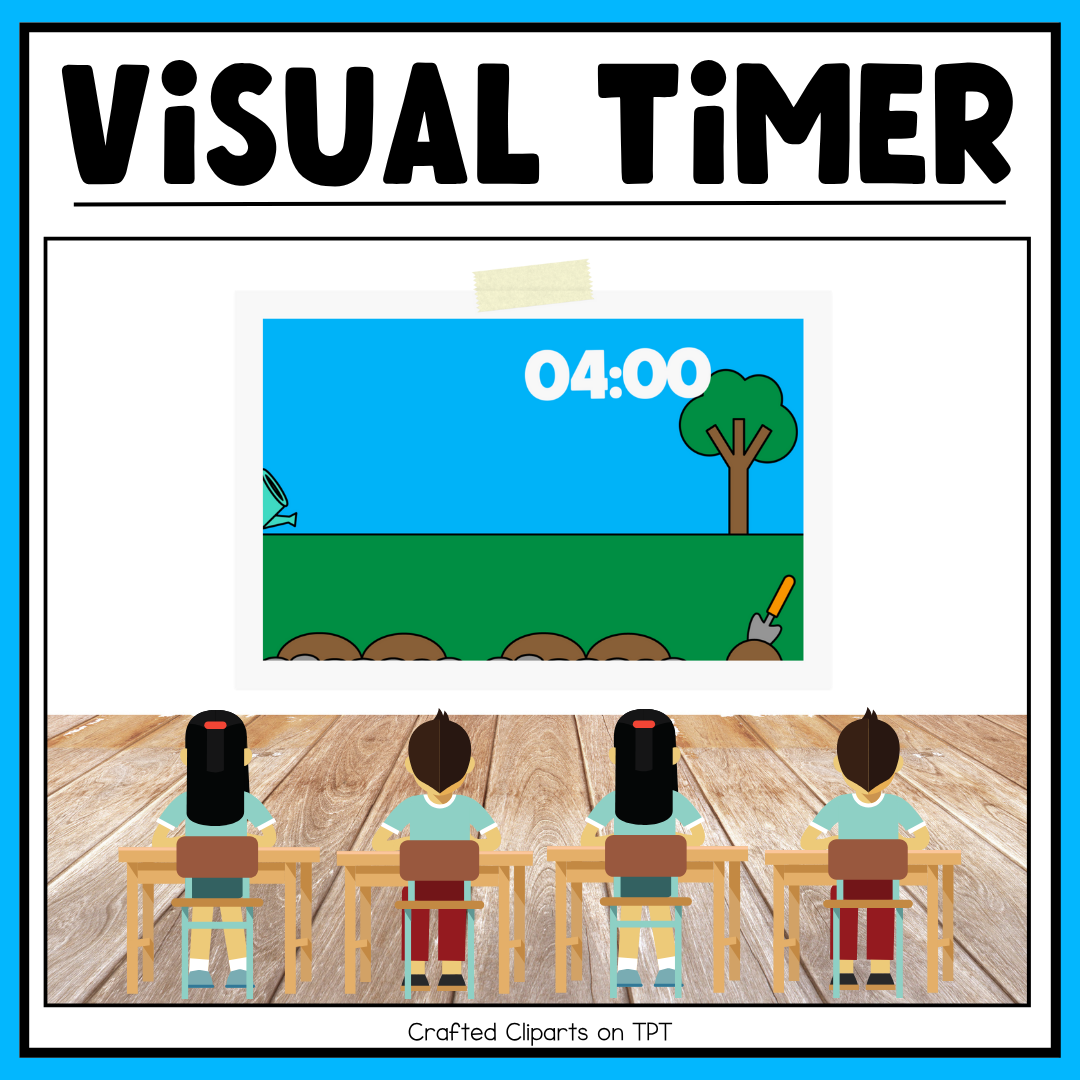 Spring Visual Timer Countdown Classroom Management Tool Transition PPT Video