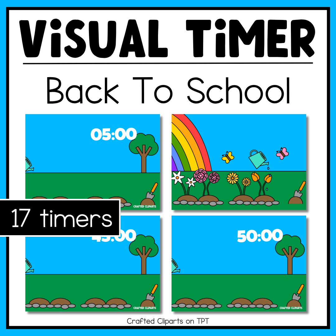 Spring Visual Timer Countdown Classroom Management Tool Transition PPT Video