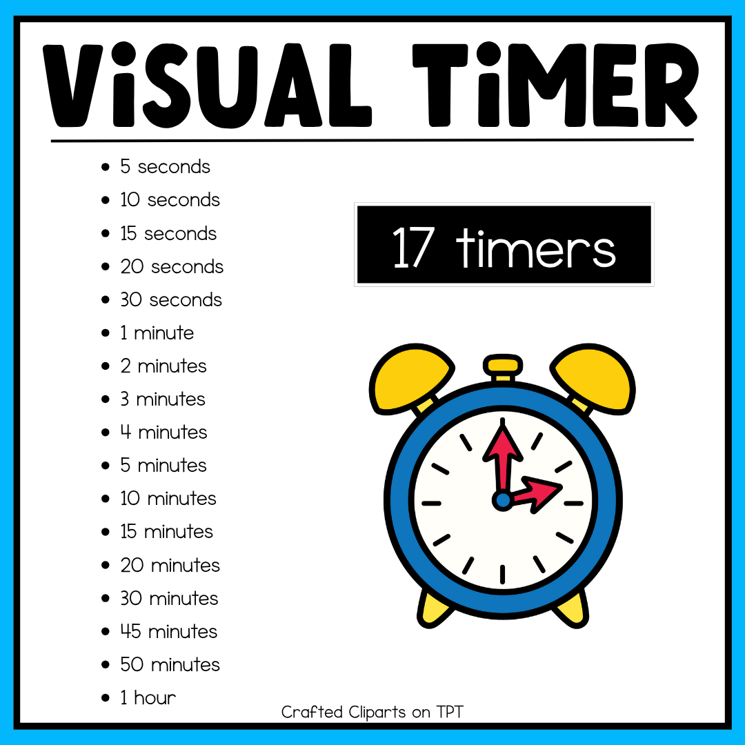 Spring Visual Timer Countdown Classroom Management Tool Transition PPT Video