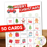 50 Christmas Bingo Cards (5x5)