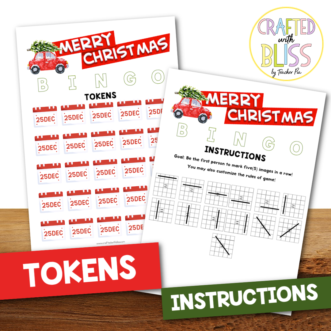 50 Christmas Bingo Cards (5x5)