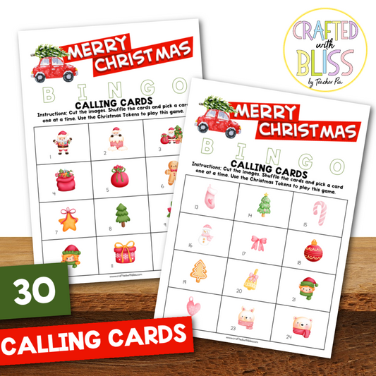 50 Christmas Bingo Cards (5x5)