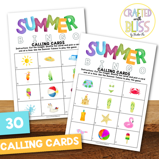 Summer Bingo Fun Pack with 50 Cards