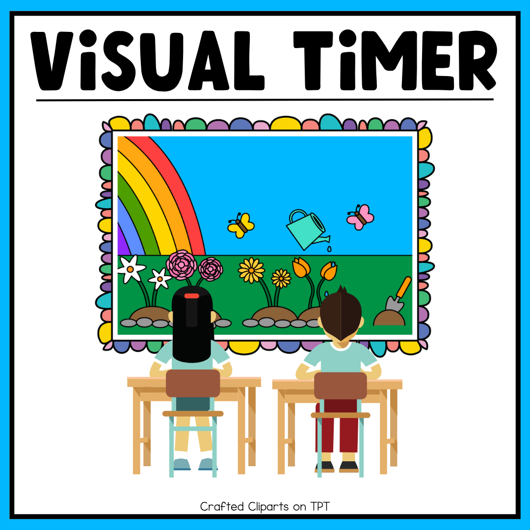Spring Visual Timer Countdown Classroom Management Tool Transition PPT Video