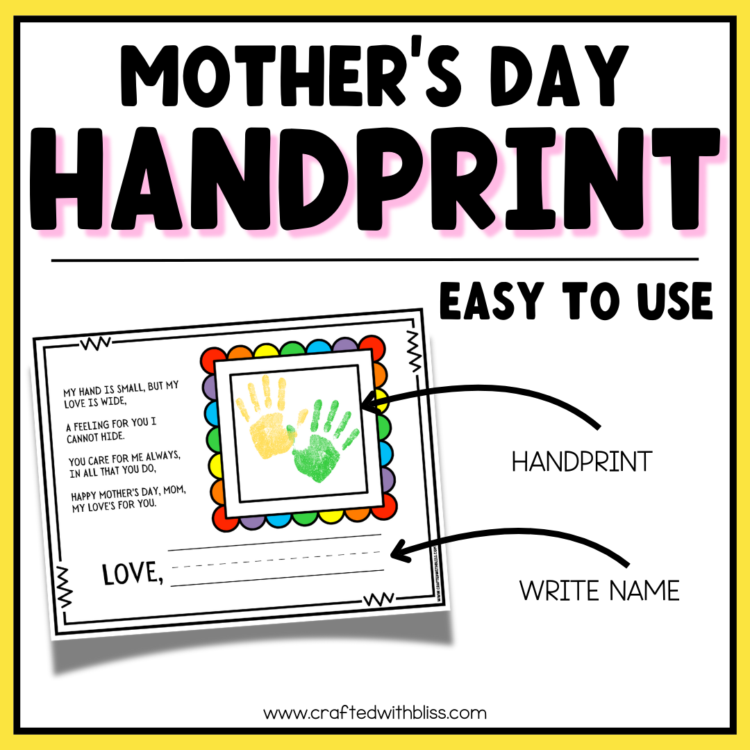 Mother's Day Handprint Keepsake Art