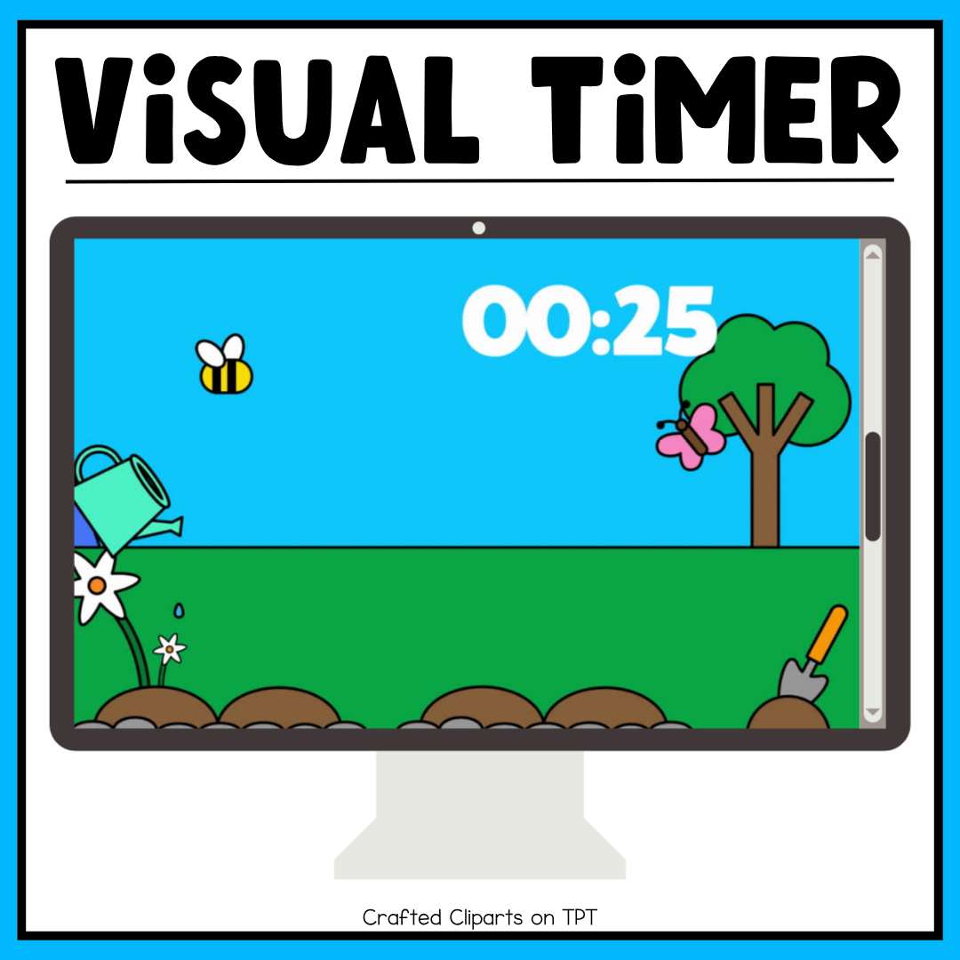 Spring Visual Timer Countdown Classroom Management Tool Transition PPT Video