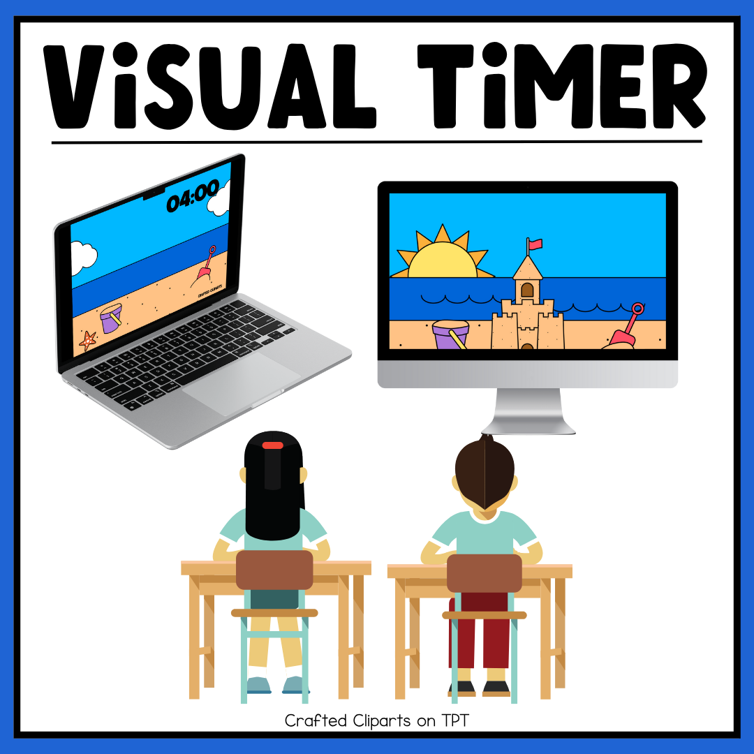 Summer Visual Timer Countdown Classroom Management Tool Transition PPT Video