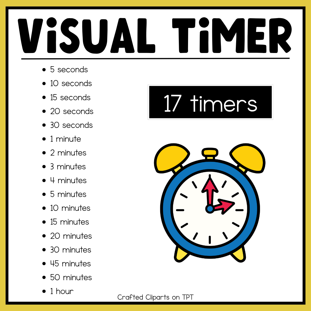 Back To School Visual Timer Classroom Management Tool Transition PPT Video