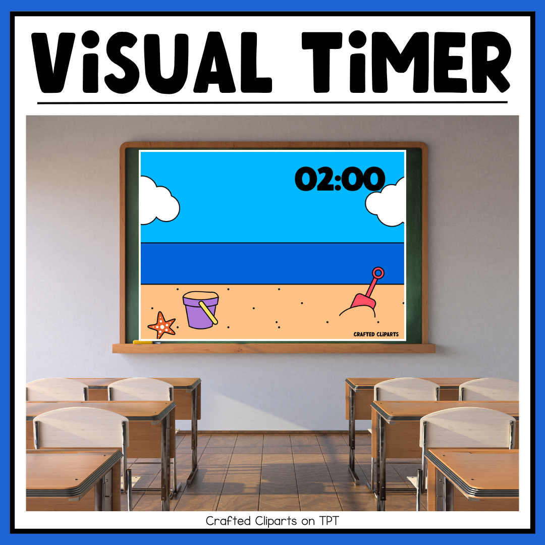 Summer Visual Timer Countdown Classroom Management Tool Transition PPT Video