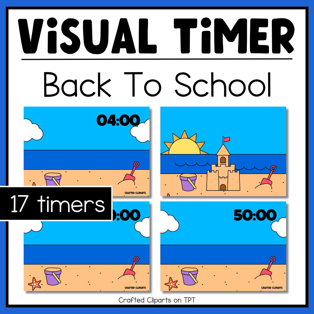 Summer Visual Timer Countdown Classroom Management Tool Transition PPT Video