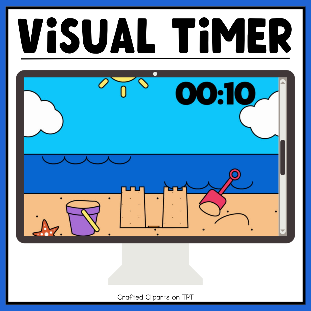 Summer Visual Timer Countdown Classroom Management Tool Transition PPT Video