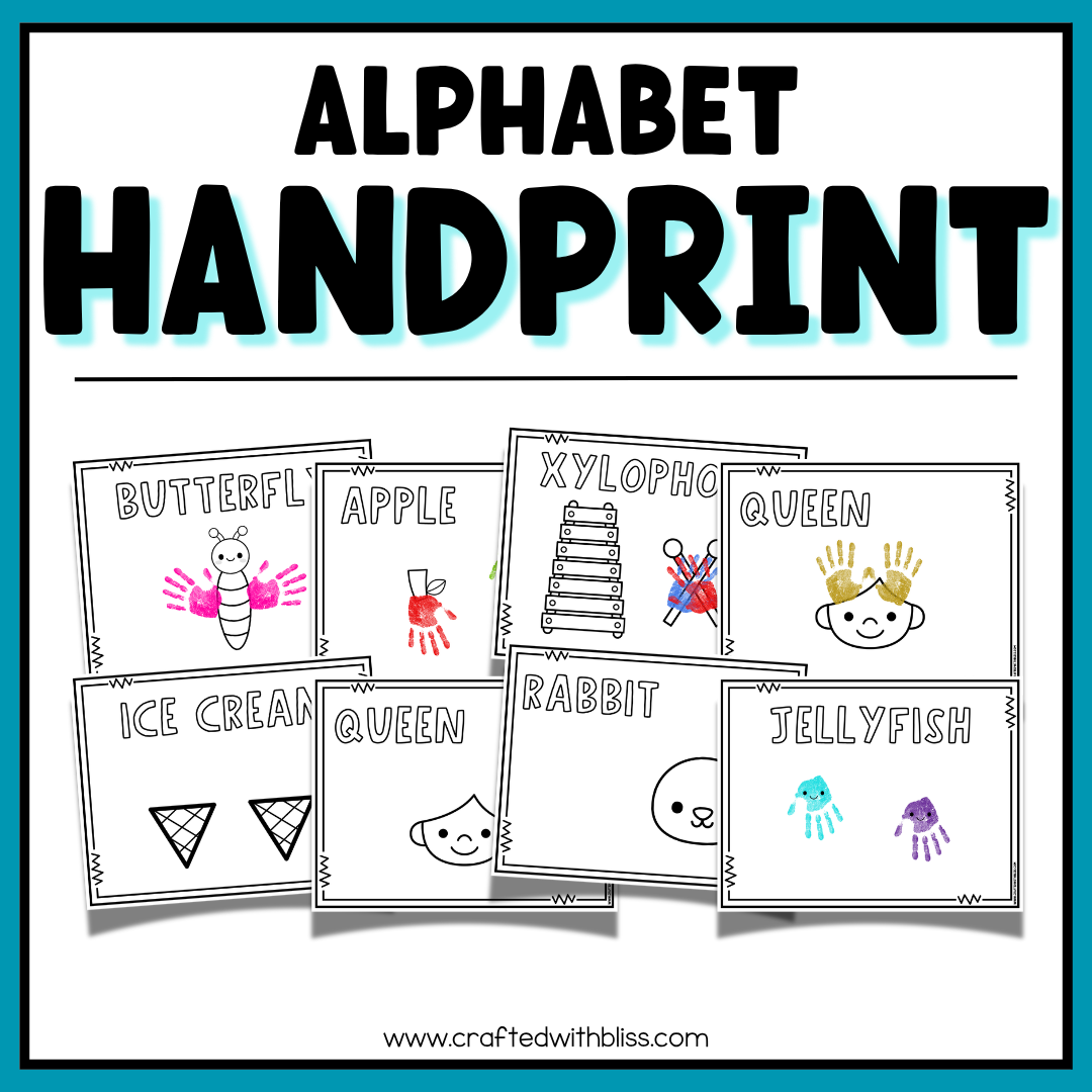 Alphabet Handprint Keepsake Art