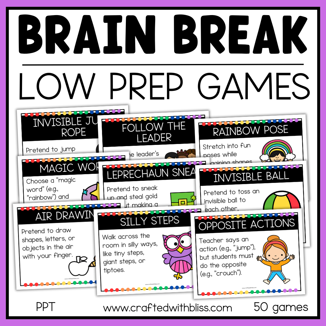 50 Brain Break Games PPT