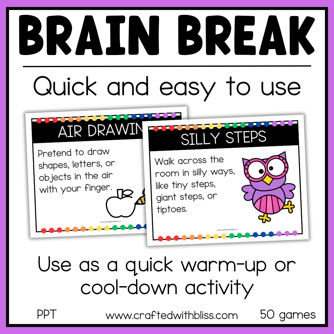 50 Brain Break Games PPT