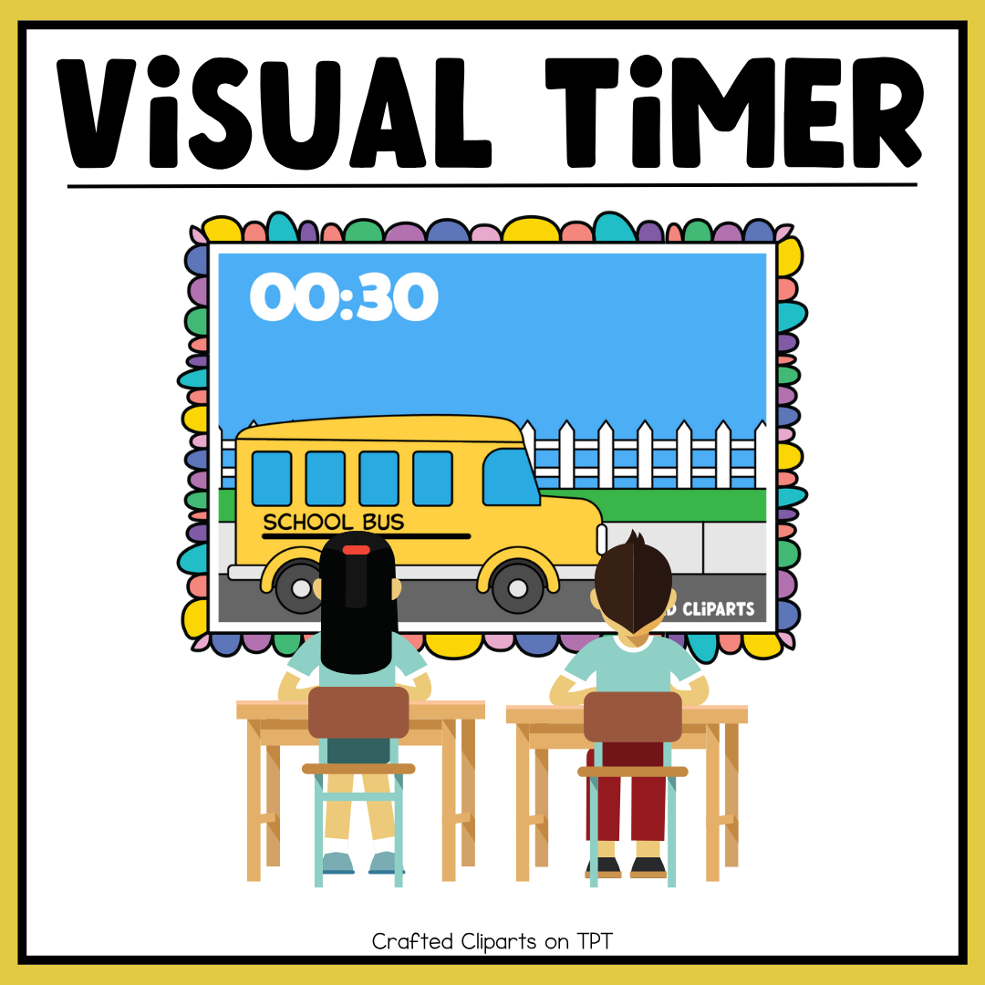 Back To School Visual Timer Classroom Management Tool Transition PPT Video
