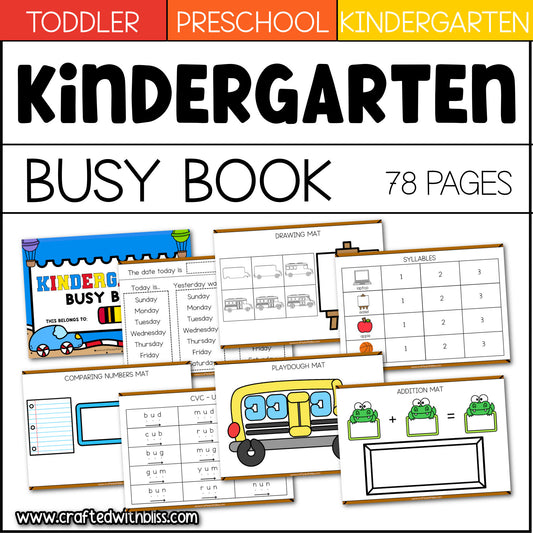 Kindergarten Busy Book