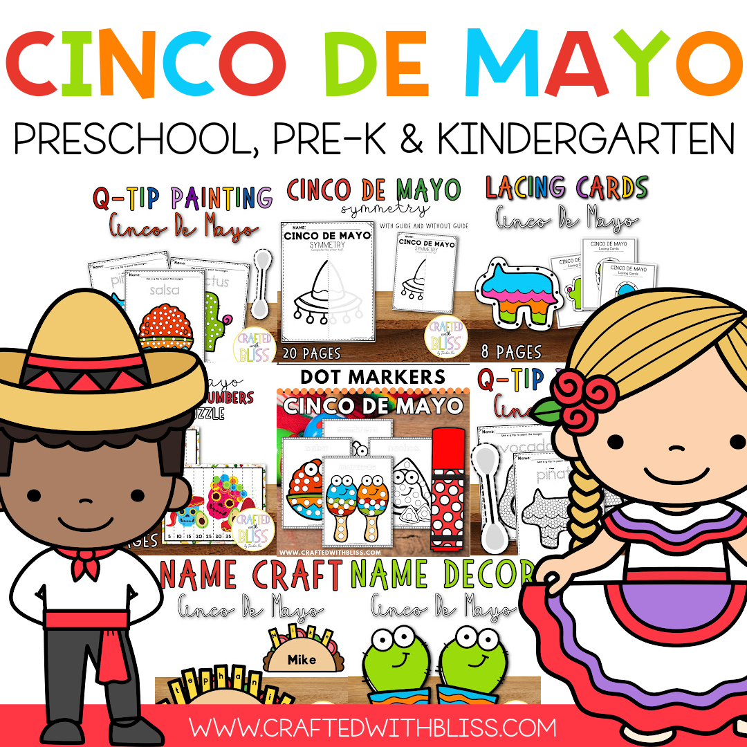 Cinco De Mayo Activity Classroom Bundle For Kids