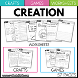 Creation Bible Story Worksheet Games Crafts Christian Sunday School Prek-1