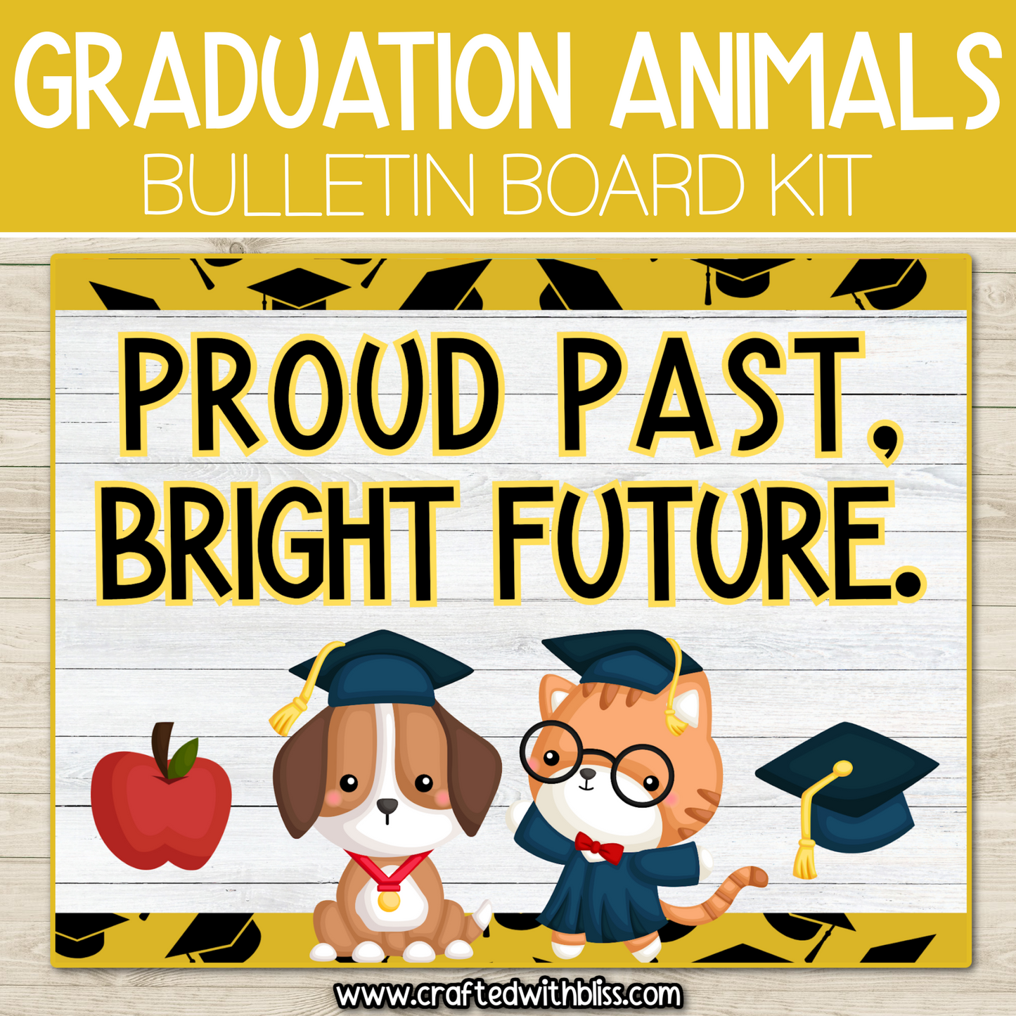 Graduation Animal Theme Bulletin Board Kit Door Classroom Decor End of the Year