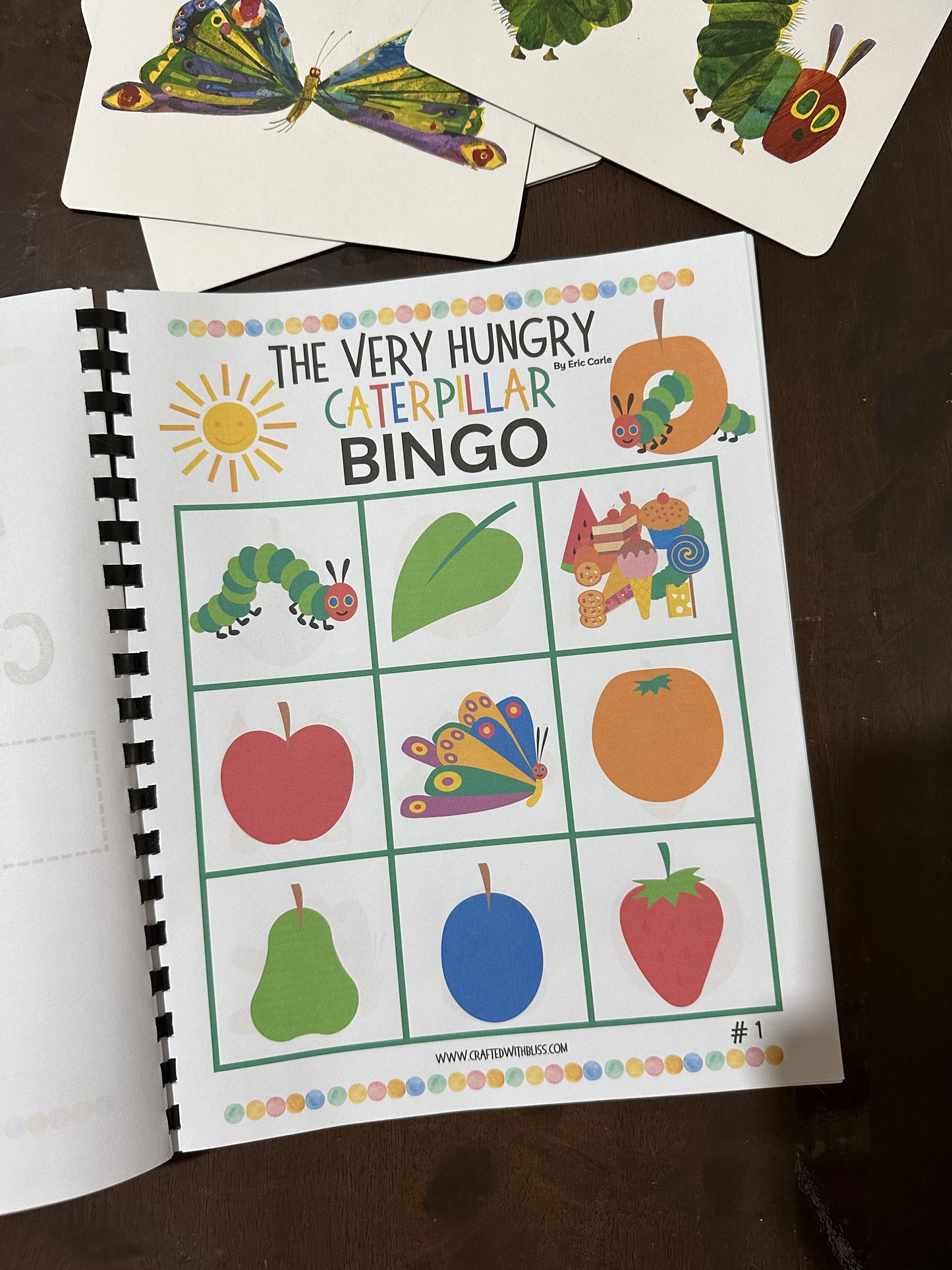 10 The Very Hungry Caterpillar BINGO For Preschool-Kindergarten