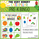 10 The Very Hungry Caterpillar BINGO For Preschool-Kindergarten
