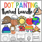Dot Painting Q-Tip Fine Motor Skills Themed Bundle