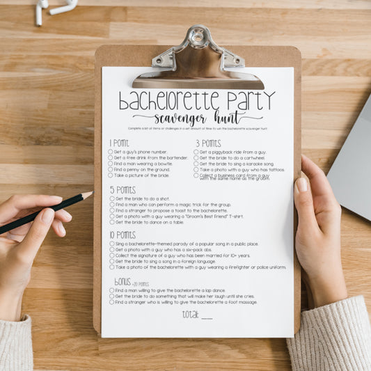 Unleash the Fun with an Exciting Bachelorette Party Scavenger Hunt