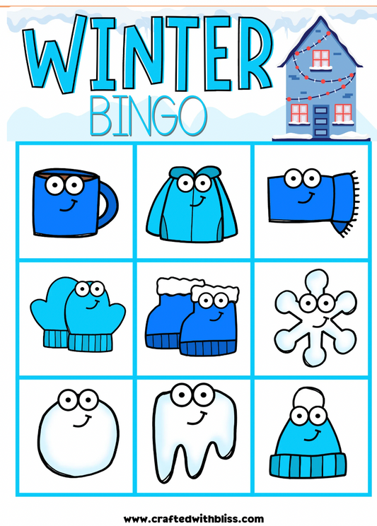 10 Winter BINGO For Preschool-Kindergarten