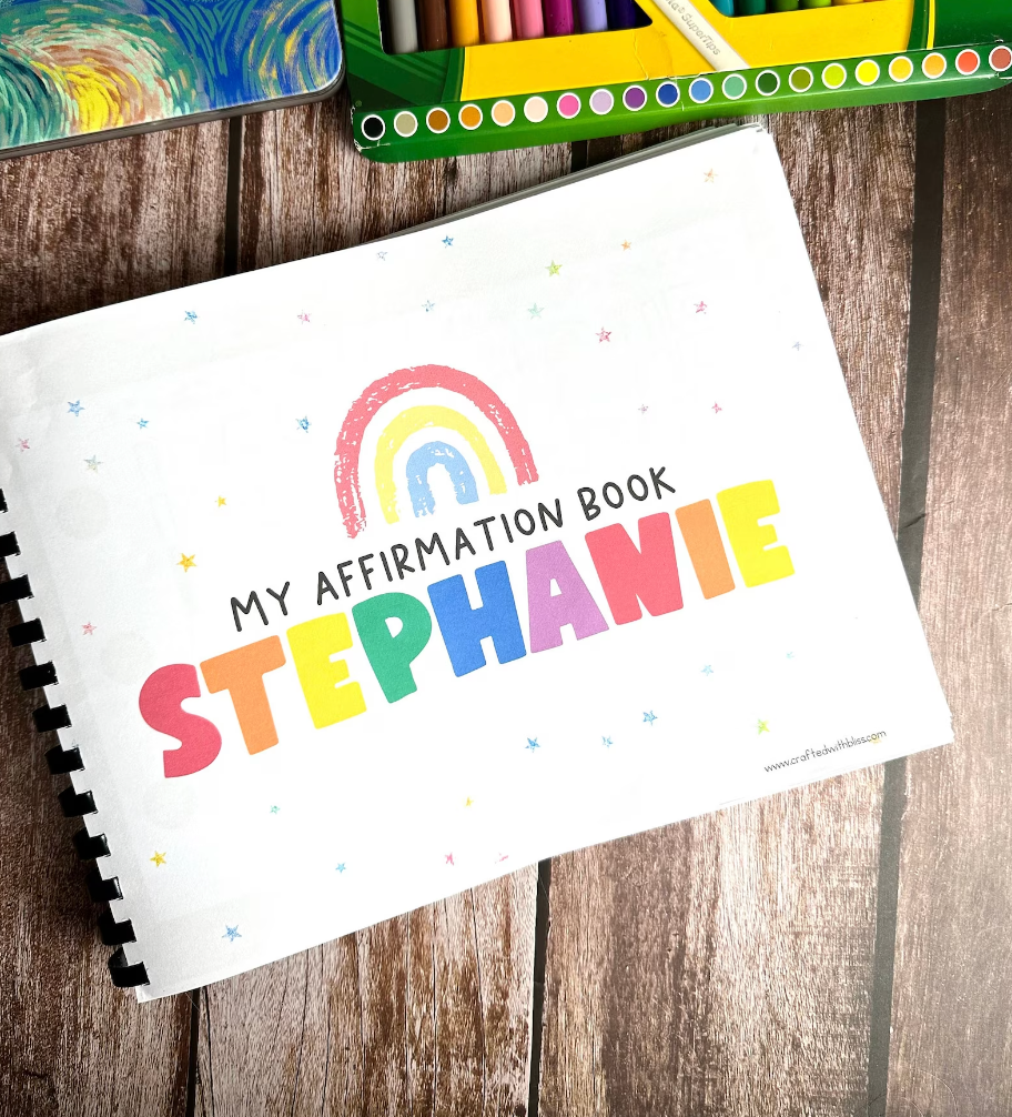 Personalized Affirmation Coloring Book | Gift Ideas | Birthday Gift | Custom Coloring Book