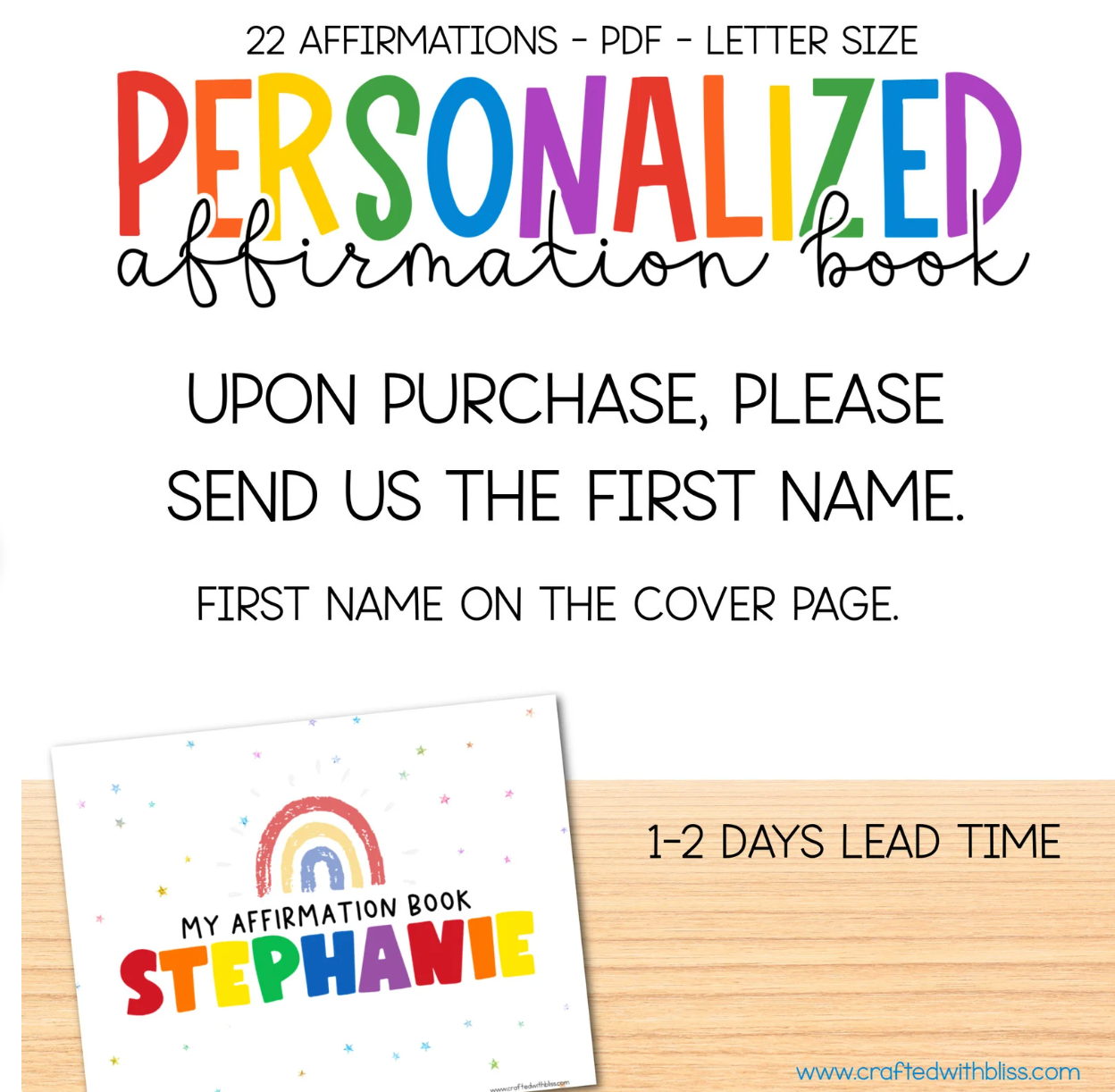 Personalized Affirmation Coloring Book | Gift Ideas | Birthday Gift | Custom Coloring Book