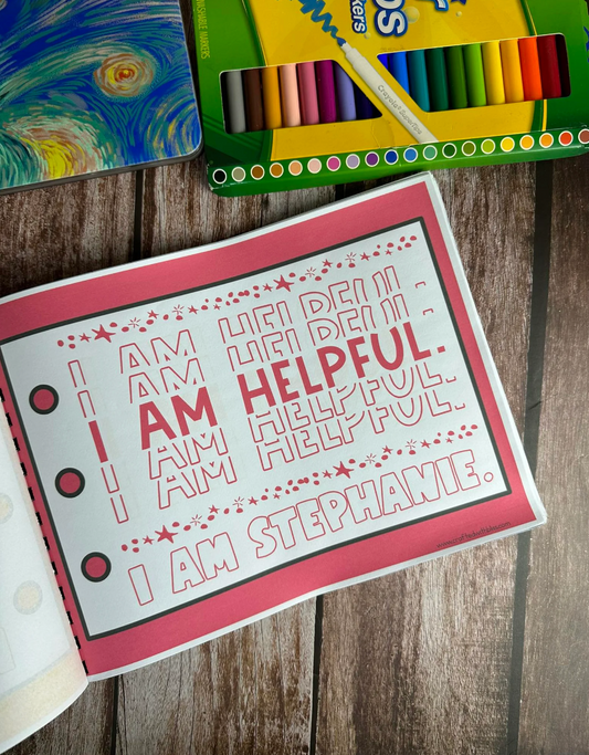 Personalized Affirmation Coloring Book | Gift Ideas | Birthday Gift | Custom Coloring Book