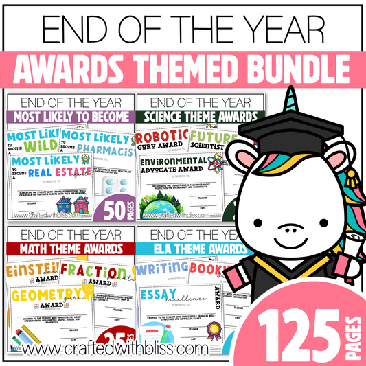 Editable End of the Year Awards Classroom Certificate Theme Part 2
