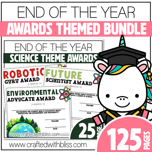 Editable End of the Year Awards Classroom Certificate Theme Part 2