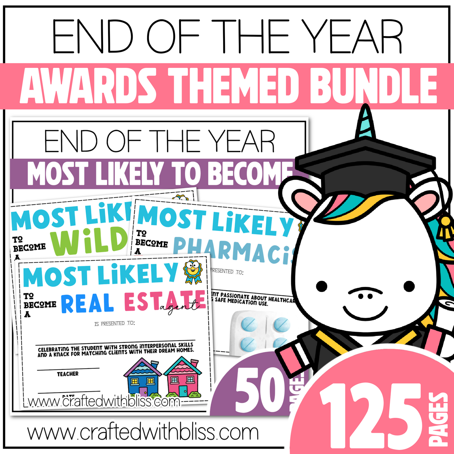Editable End of the Year Awards Classroom Certificate Theme Part 2