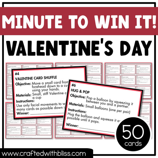 Valentine's Day Party Game Printable Bundle