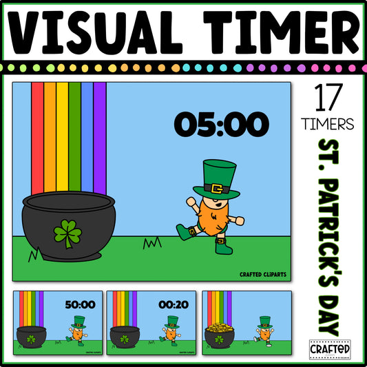 St. Patrick's Day Visual Timer Countdown Classroom Management Tool Transition