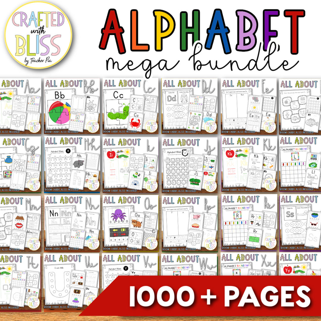 Alphabet Worksheet Mega Bundle