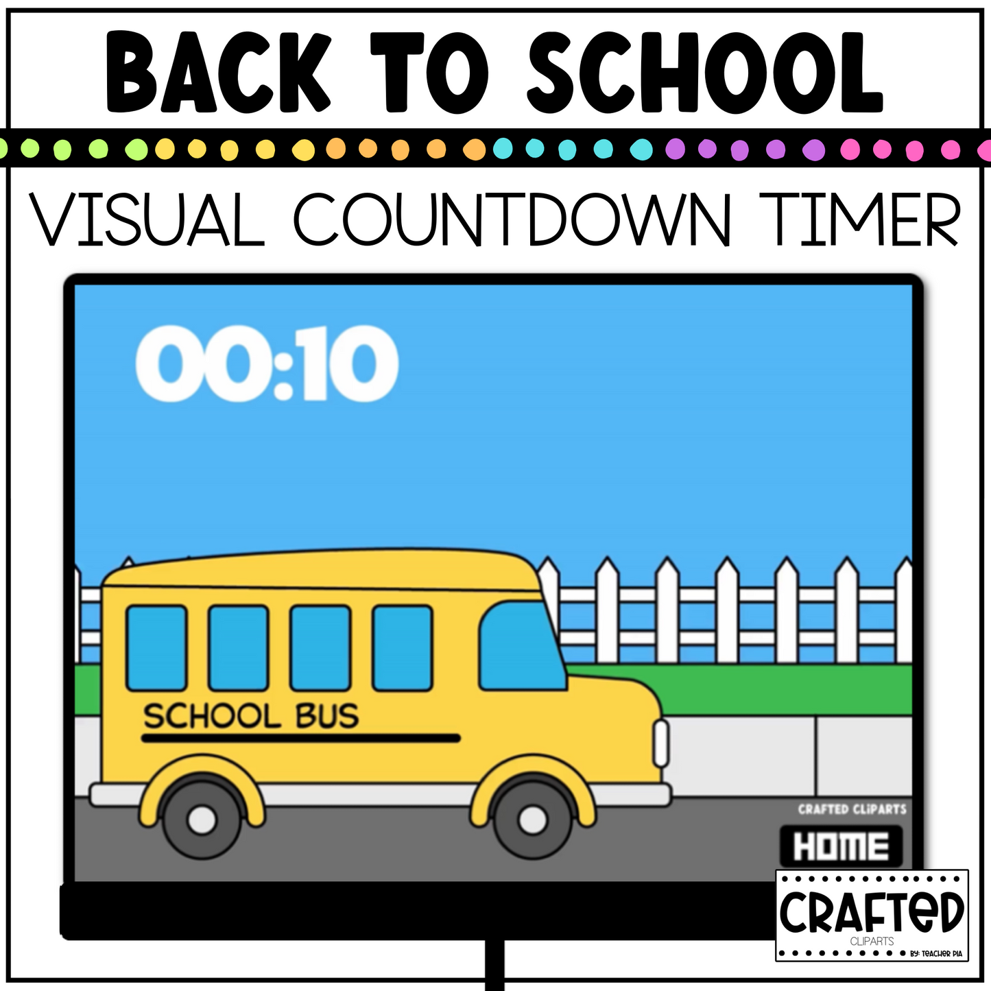 Back To School Visual Timer Classroom Management Tool Transition PPT Video