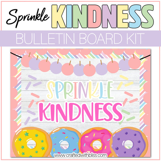 Sprinkle Kindness Bulletin Board Kit Door Classroom Decor Back to School
