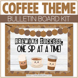 Coffee Theme Brewing Bulletin Board Kit Door Classroom Decor Bulletin Decoration